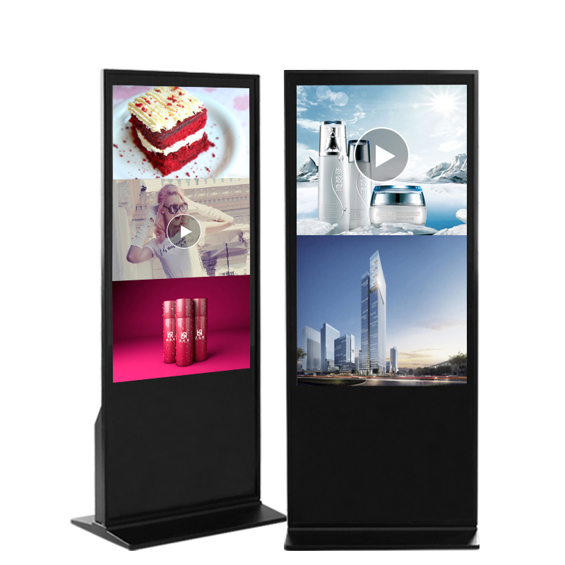 Máy quảng cáo cảm ứng hồng ngoại siêu mỏng dọc 75 inch 
