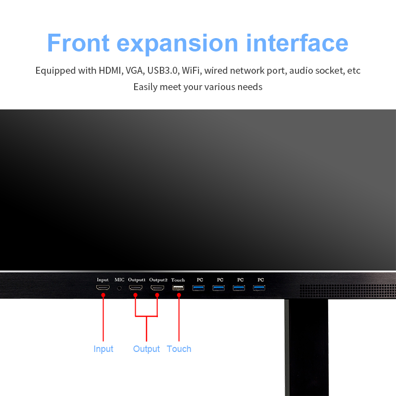 Bảng trắng thông minh hội nghị màn hình cảm ứng 75 inch tương tác màn hình phẳng